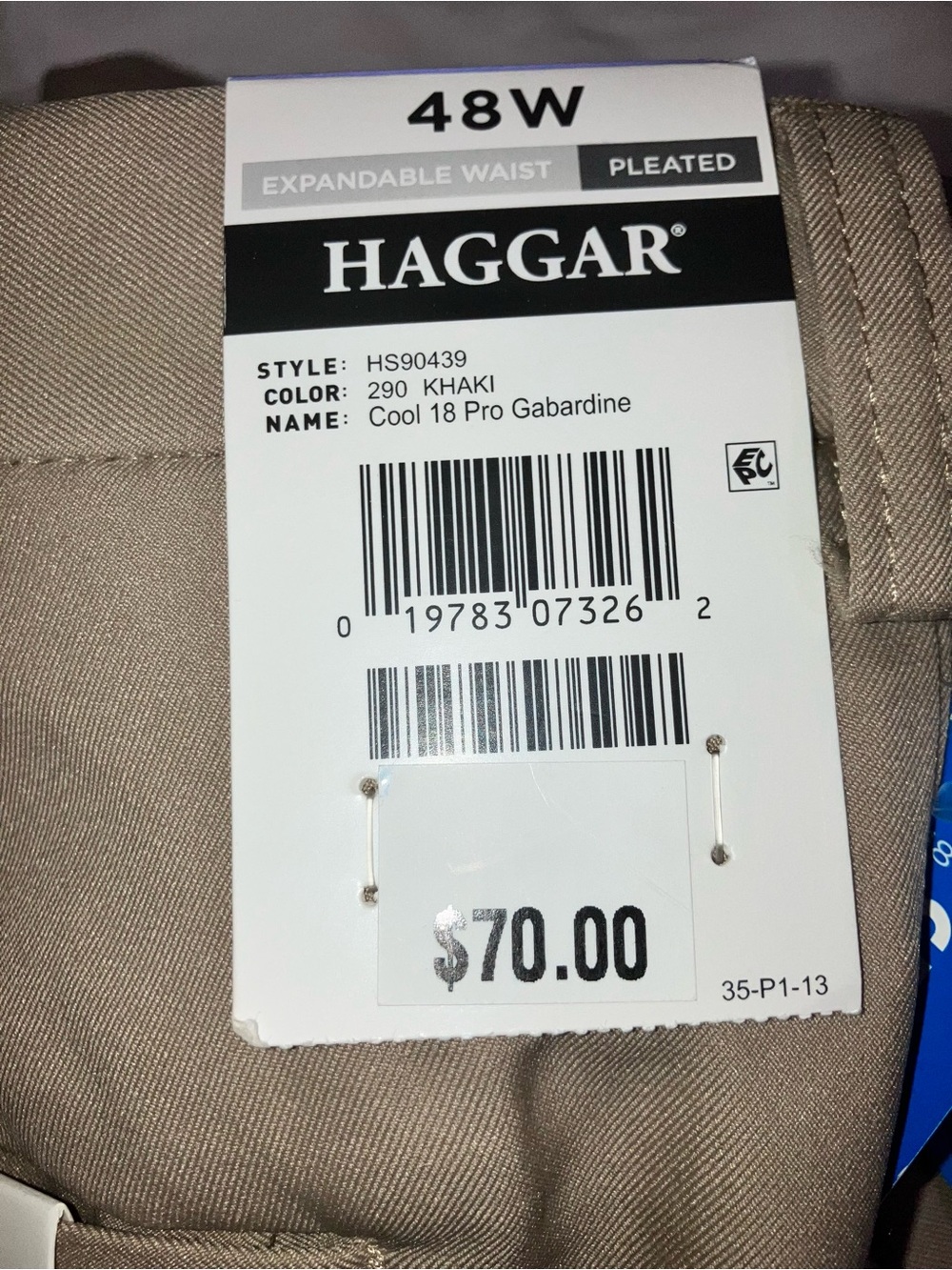 Haggar NEW Men's Cool 18 Pro Shorts Straight Fit Pleat Front Sz 48 Big And Tall - Picture 9 of 12